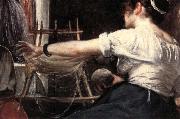 Diego Velazquez, Details of The Tapestry-Weavers